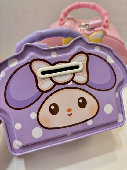 BIGMAN Premium My Melody SafeSaver Coin Bank with Lock – Cute Sanrio Kids Piggy Bank for Coins & Savings