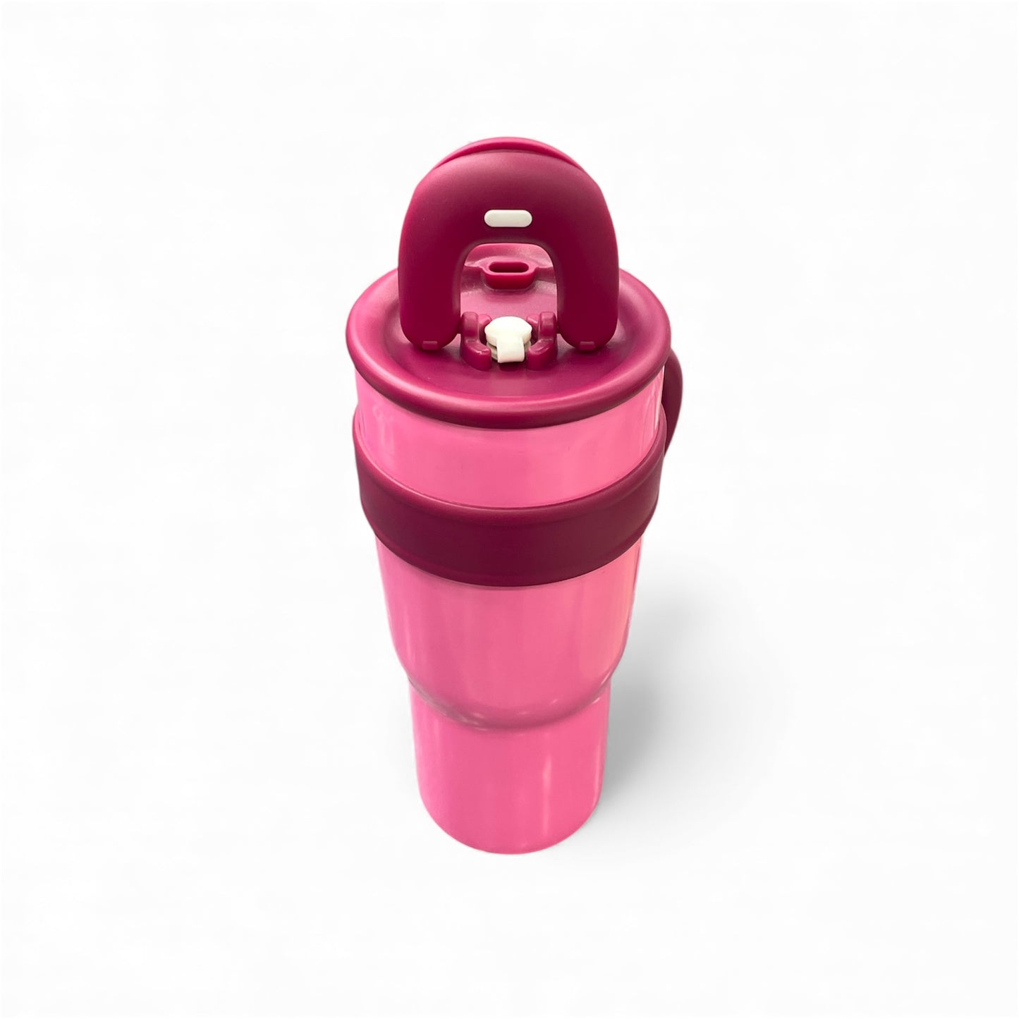 BIGMAN Plum Pink Insulated Travel Tumbler 40oz With Straw