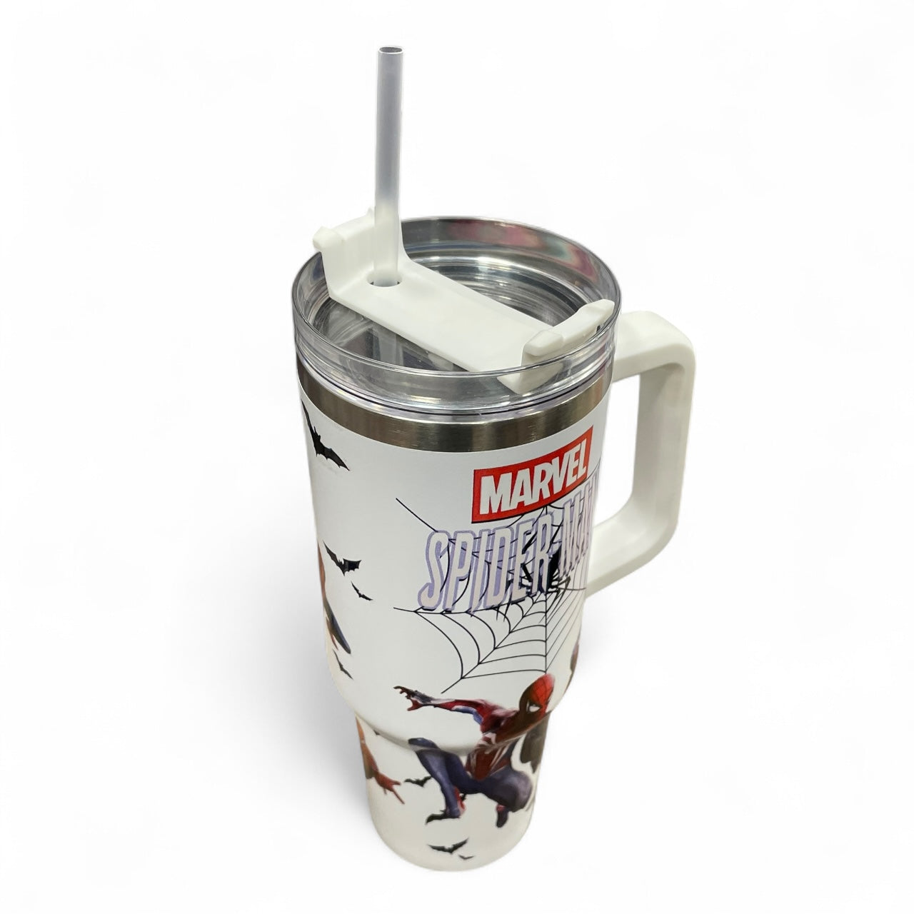 BIGMAN Marvel Spider-Man White Edition Stanley Tumbler 40oz