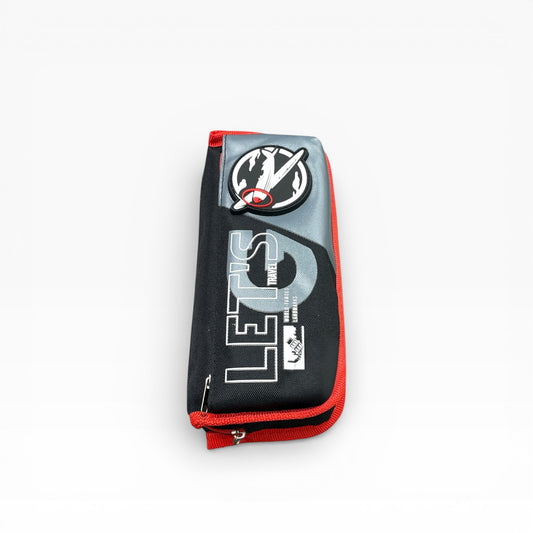 BIGMAN Let's Travel Pencil Pouch With a Zipper Closure