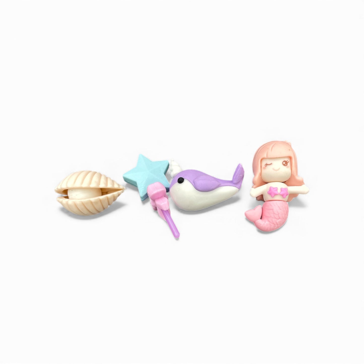 BIGMAN Tiny Erasers Pack 4 Piece Fun Eraser Box