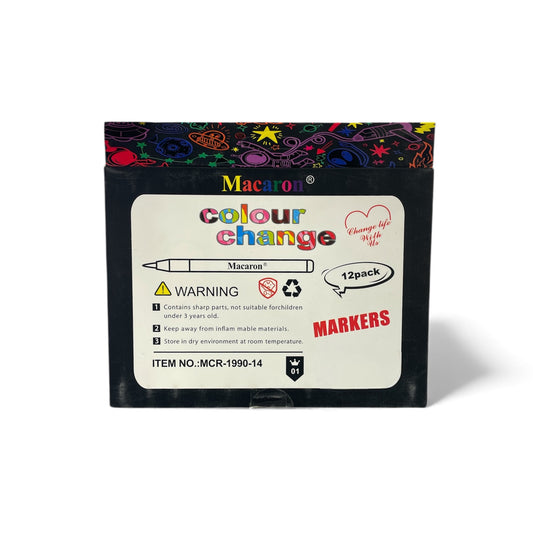 BIGMAN Macaron Color Change Marker Set Of 12