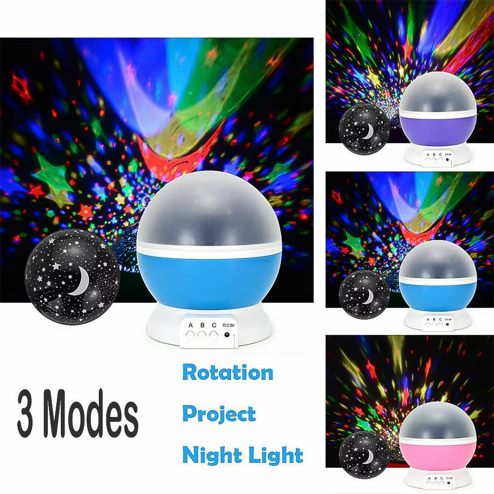 BIGMAN Starry Projector Lamp LED Night Light for Kids Bedroom