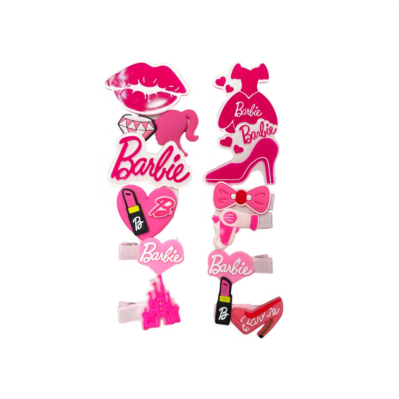 BIGMAN Plush Barbie Hair Clip Set