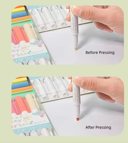 BIGMAN Shake & Press Metallic Marker Set Of 12