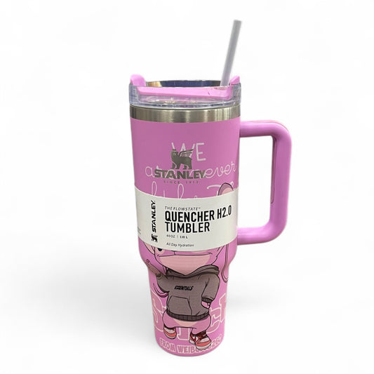 BIGMAN kawaii Pink Stanley Tumbler 40oz