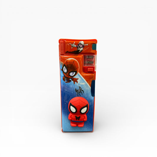 BIGMAN 3D Marvel Spiderman Sponge Pencil Box Double-Sided with Sharpener