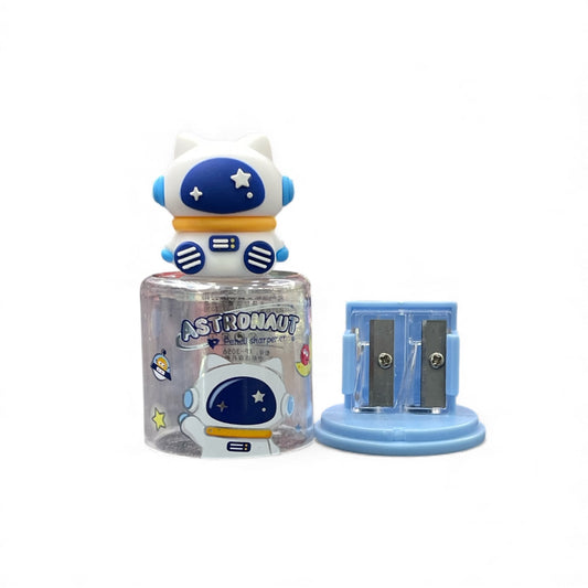 BIGMAN Kitty Astronaut Space Dual-Hole Pencil Sharpener