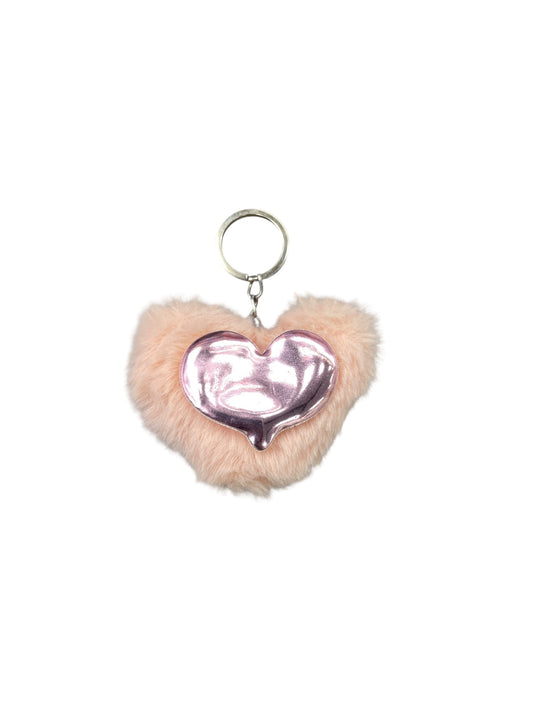BIGMAN Soft Fuzzy Heart Keychain