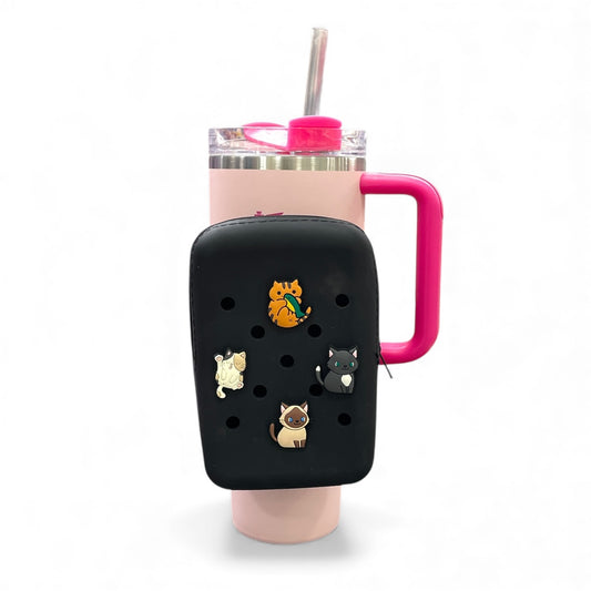 BIGMAN Black Cats Tumbler Holder Bag