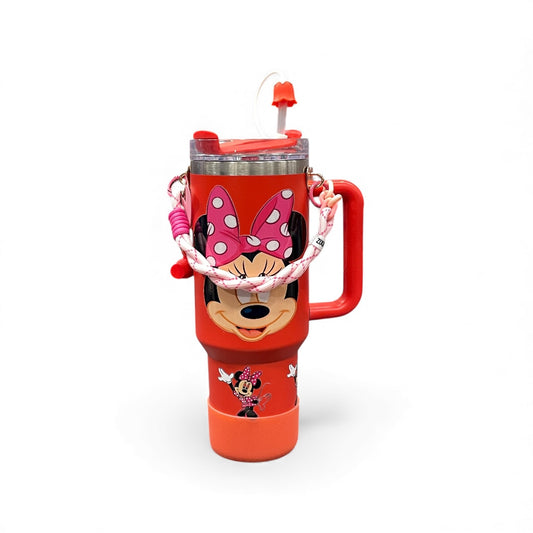BIGMAN Mickey Mouse Edition Orange Stanley Tumbler 40oz With Accessories