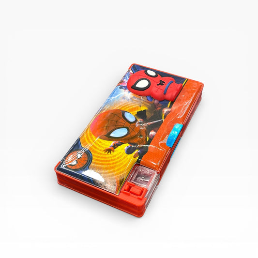 BIGMAN Spiderman Double Sided Pencil Box with Sharpener