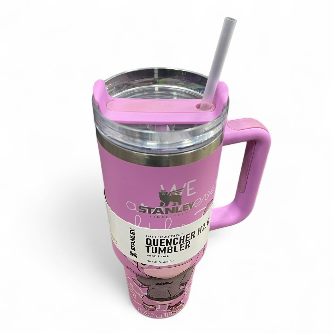 BIGMAN kawaii Pink Stanley Tumbler 40oz