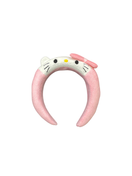 BIGMAN Hello Kitty Ear Headband Soft Wash & Makeup Hairband