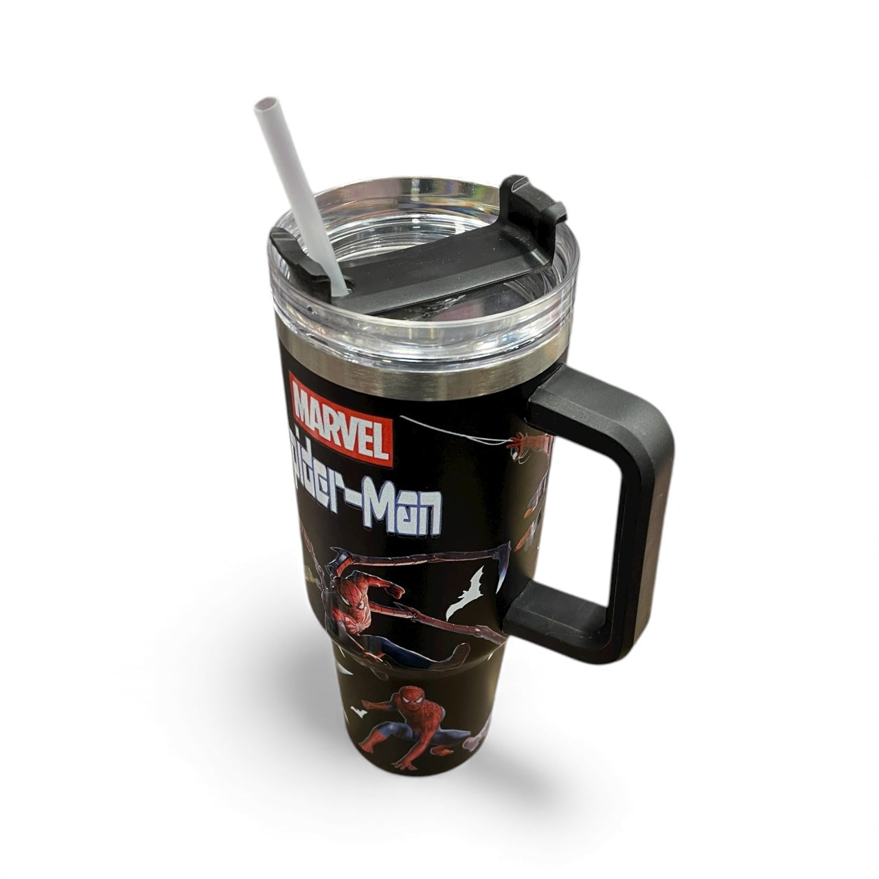 BIGMAN Marvel Spider-Man Black Edition Stanley Tumbler 40oz
