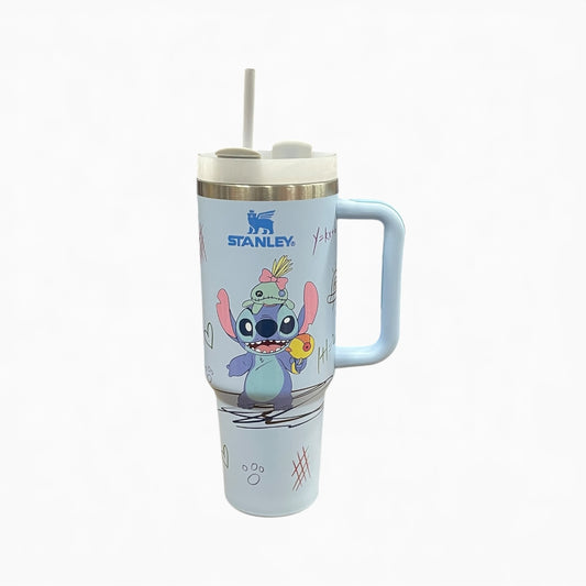 BIGMAN Blue Stitch Adventure Stanley Tumbler 40oz