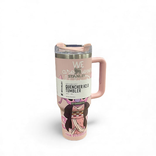 BIGMAN Pink Princess Stanley Tumbler 40oz