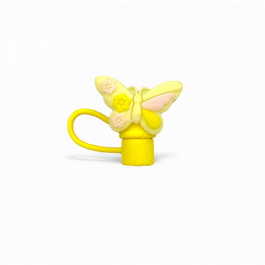 Butterfly Style Silicon Straw Topper
