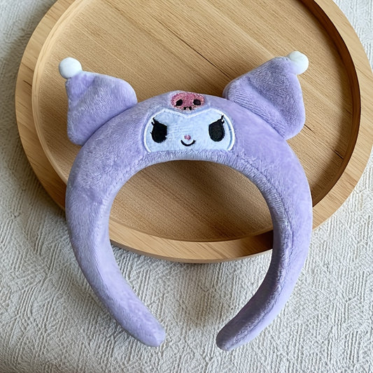 BIGMAN Kuromi Ear Headband Soft Wash & Makeup Hairband