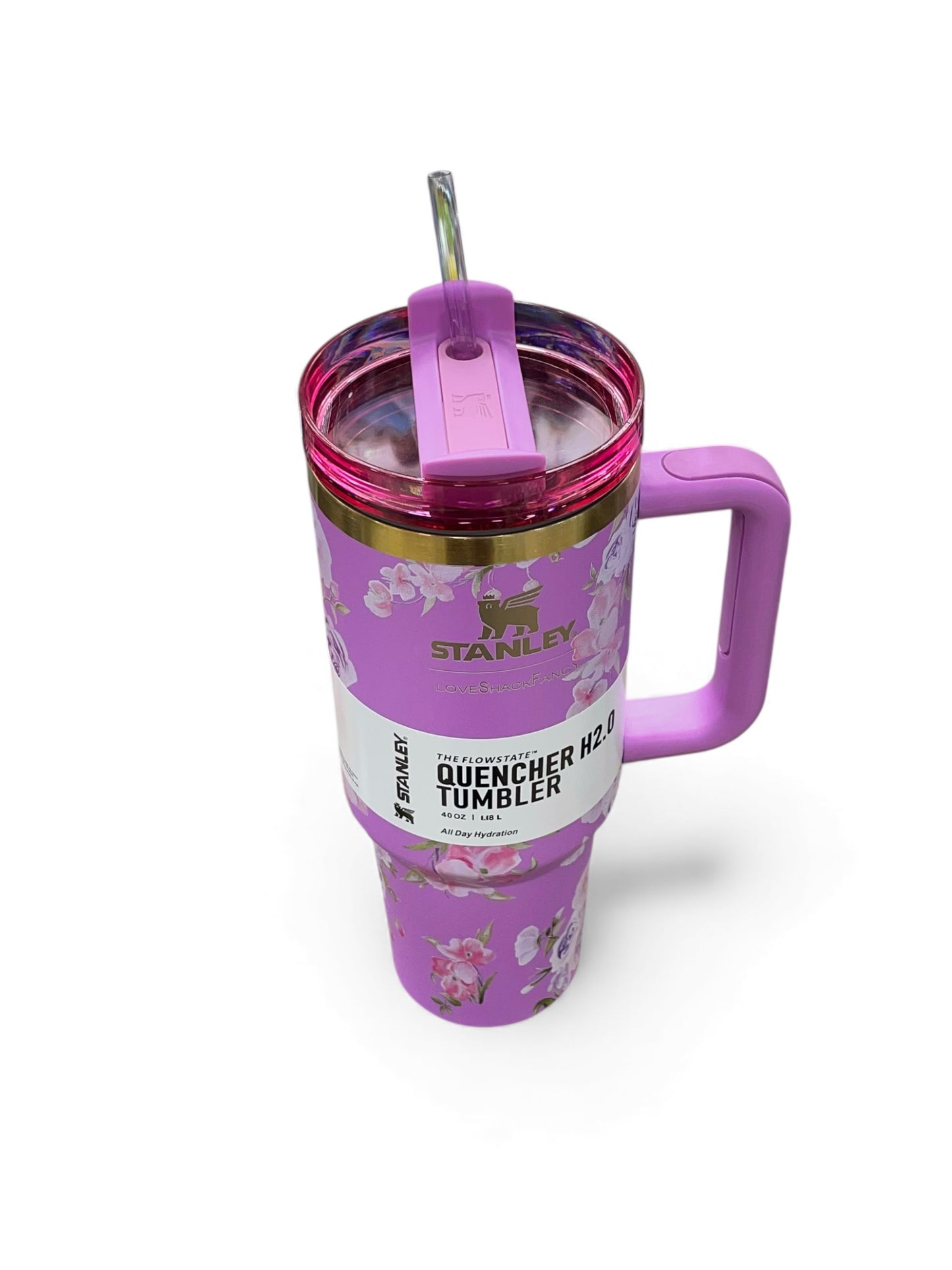 BIGMAN Purple Petal Dream Stanley Quencher Tumbler 40oz