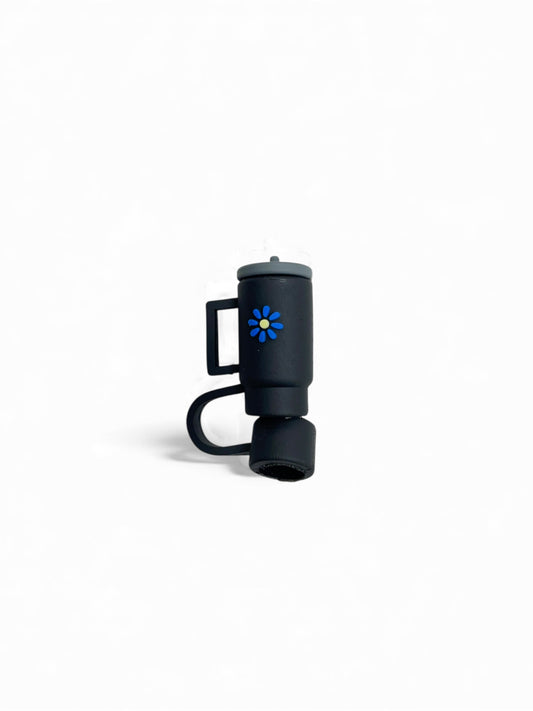 Mini Drink Bottle Style Silicon Straw Topper