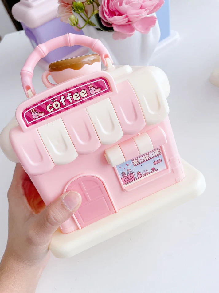 BIGMAN CaféVault Money Box – Cute Café House Piggy Bank for Kids & Adults, Aesthetic Coin Saving Box, Durable Cash Storage Bank for Home Décor & Gift
