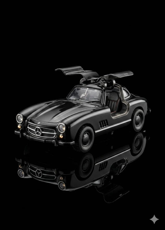 Bigman Midnight Gullwing Classic Diecast Sports Car with Opening Doors