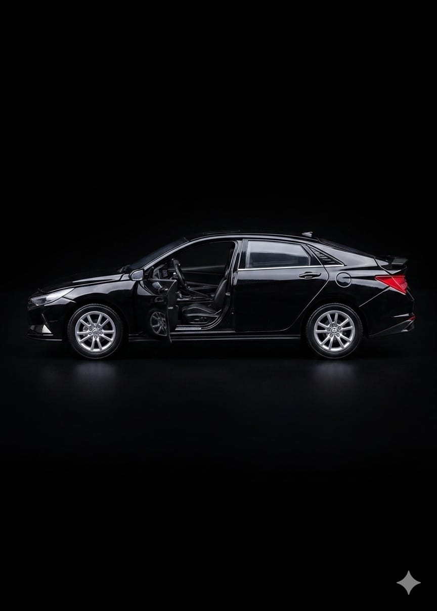 Bigman ShadowDrive Sedan Premium Diecast Model Car with Opening Doors