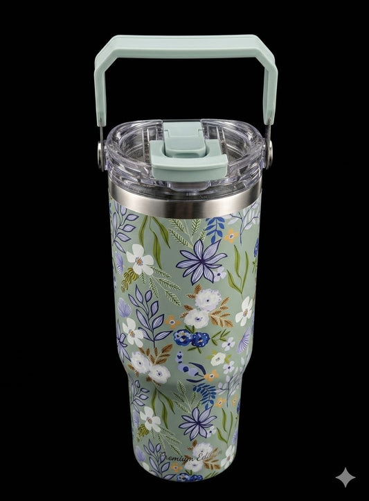 Bigman premium sitarayuri GardenSip Elite – Premium Floral Stainless Steel Travel Tumbler | Vacuum Insulated Hot & Cold Mug