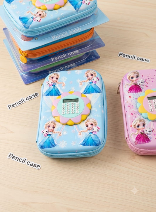 Bigman Snow Princess Calculator Pencil Case