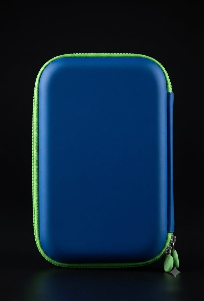 Bigman Cool Dinosaur Calculator Pencil Case – Blue & Green Edition