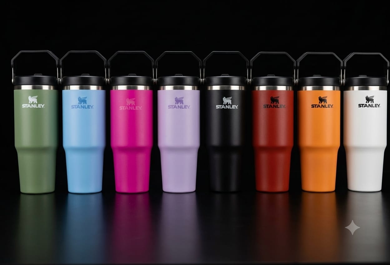 Bigman Premium Stainless Steel Insulated Tumbler with Handle | Hot & Cold Travel Mug | Leakproof