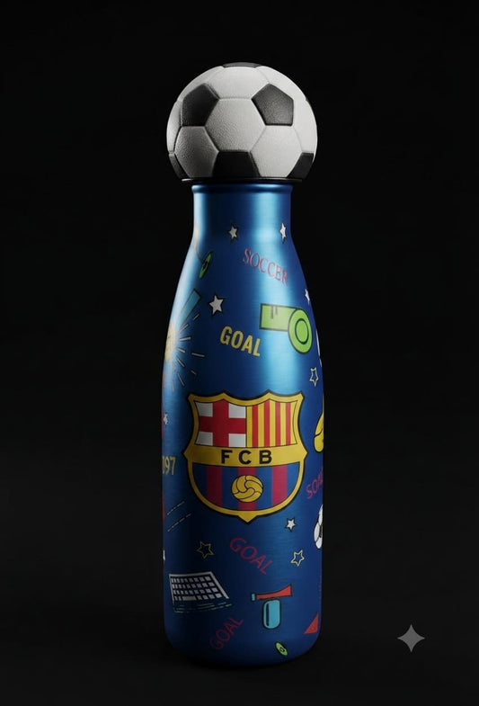Bigman Kids Football Stainless Steel Water Bottle | Insulated Hot & Cold Bottle