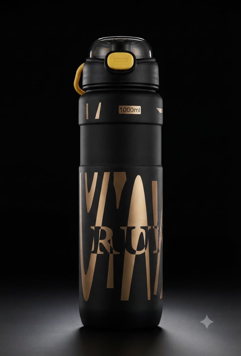 Bigman Premium 1000ml Sports Water Bottle with Straw