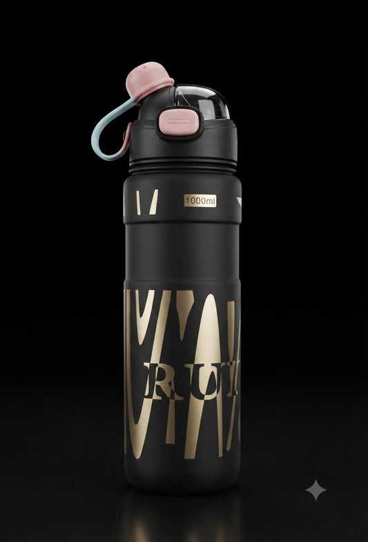 Bigman Premium 1000ml Sports Water Bottle with Straw