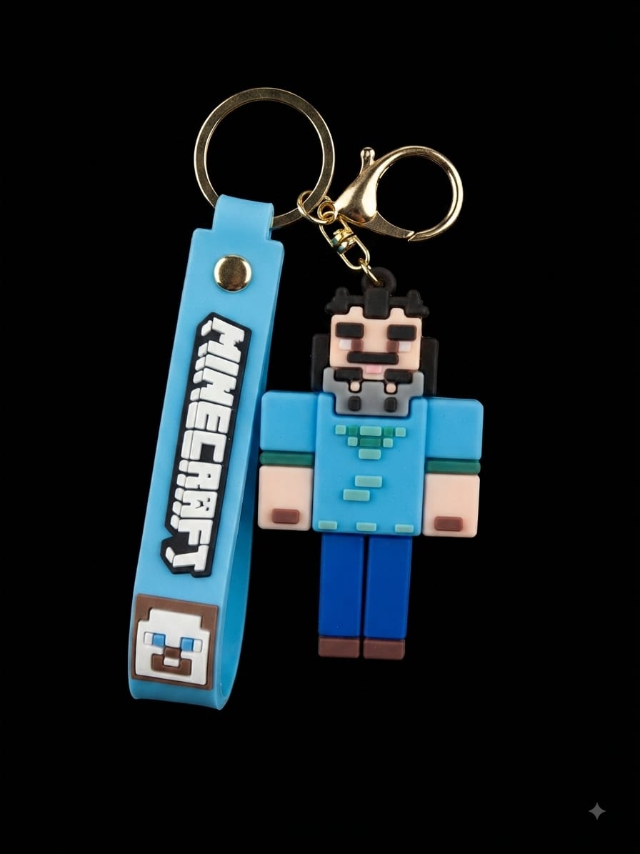 Bigman Minecraft Keychain