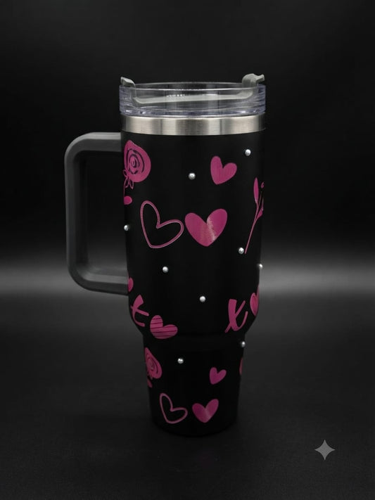 Bigman Black Heart 40oz Tumbler