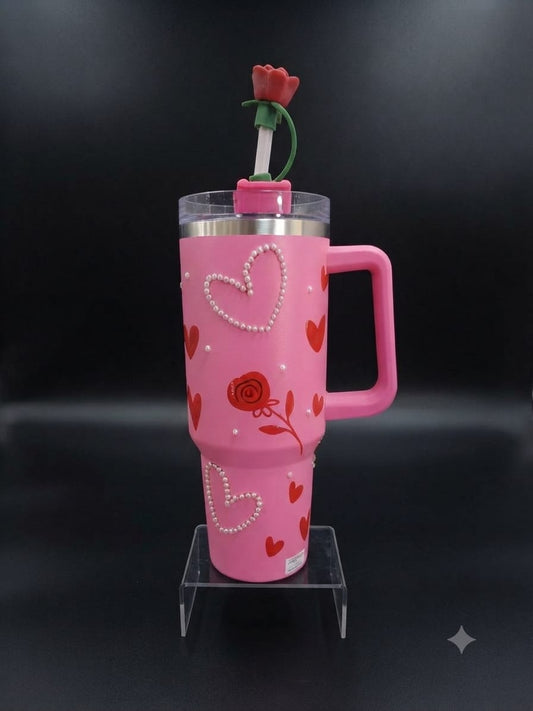 Bigman Rose Heart 40oz Tumbler