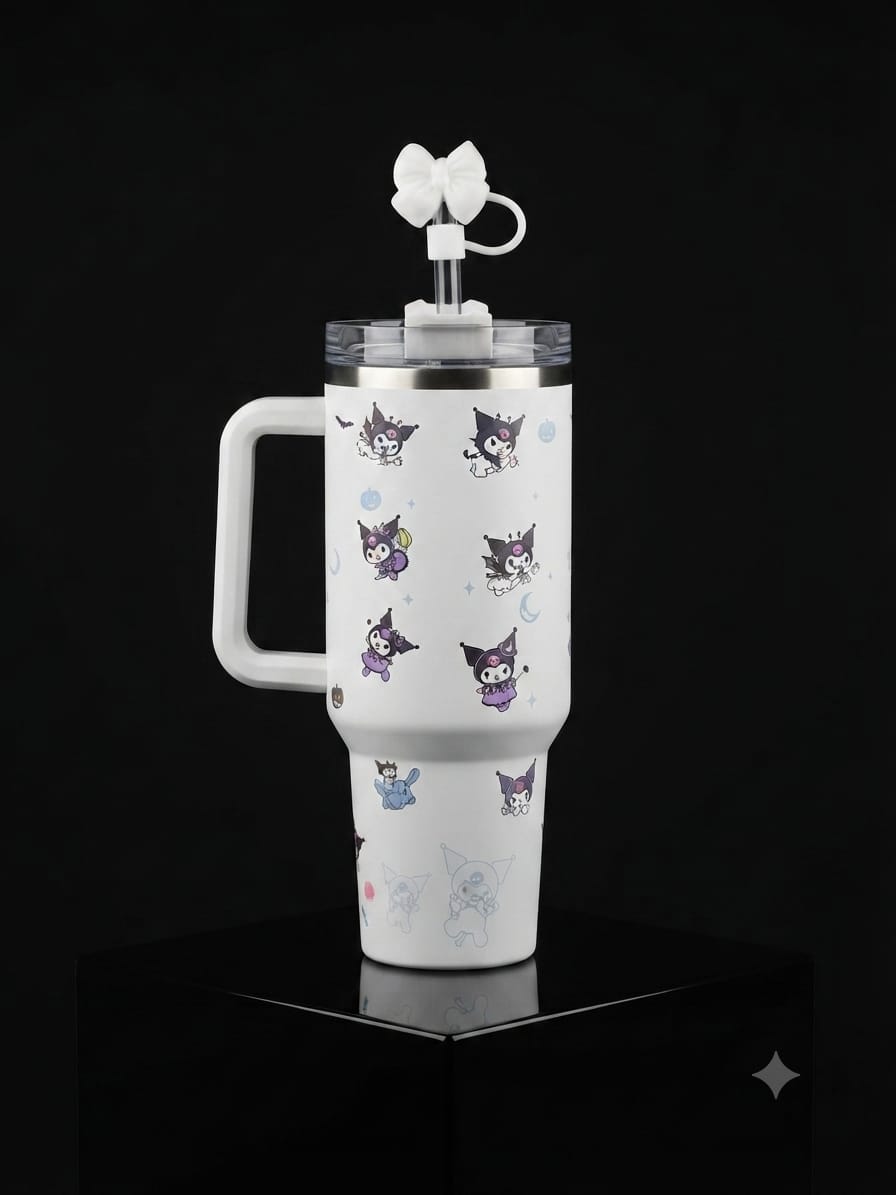 Kuromi Cute Handle Tumbler