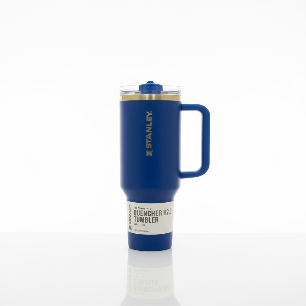 BIGMAN Midnight Blue Stanley Flip Straw Quencher Tumbler 40oz
