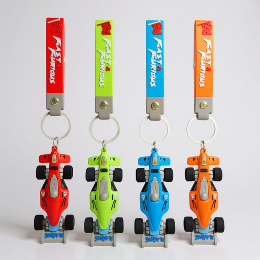 BIGMAN F1 Racing Car Silicon Keychain
