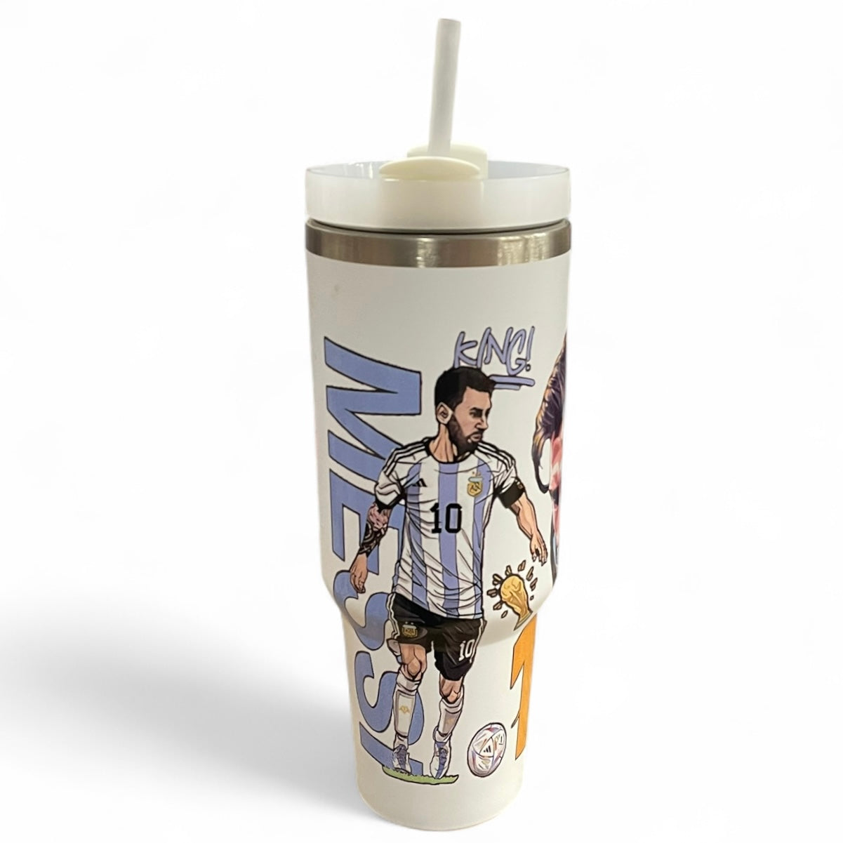 BIGMAN Lionel Messi White Edition Stanley Tumbler 40oz