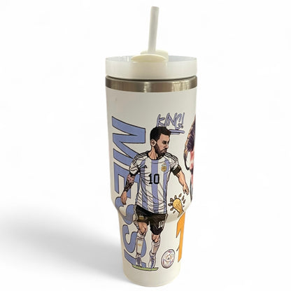 BIGMAN Lionel Messi White Edition Stanley Tumbler 40oz