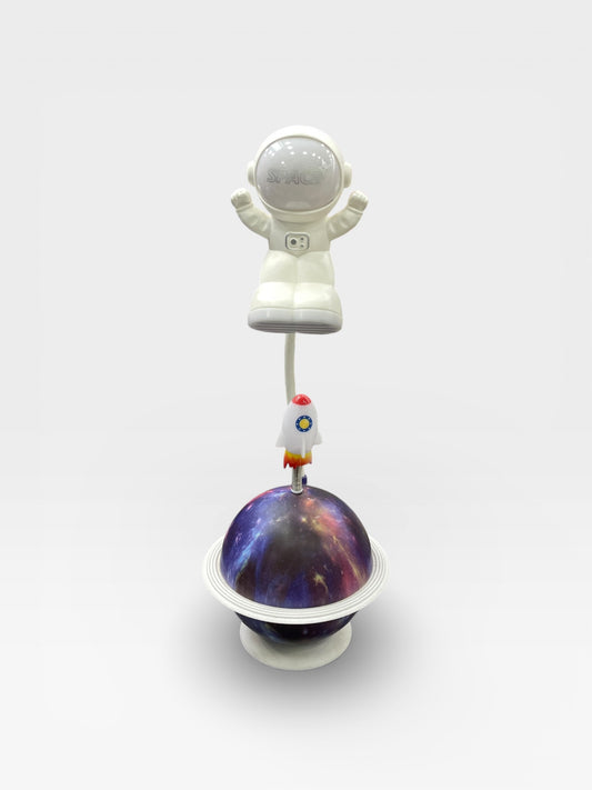 BIGMAN Astronaut LED Night Light Planetary Base with Flexible Rocket Neck