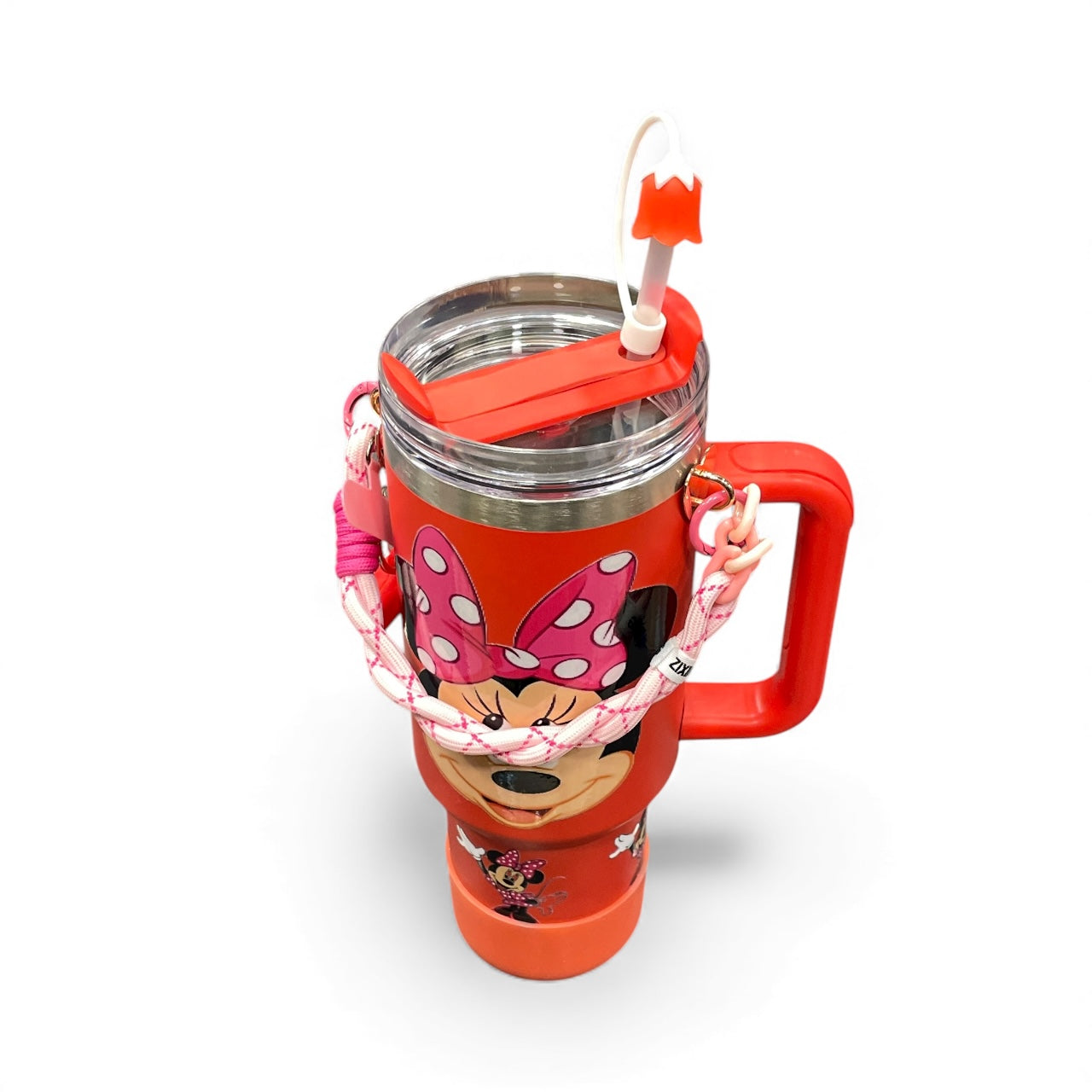 BIGMAN Mickey Mouse Edition Orange Stanley Tumbler 40oz With Accessories