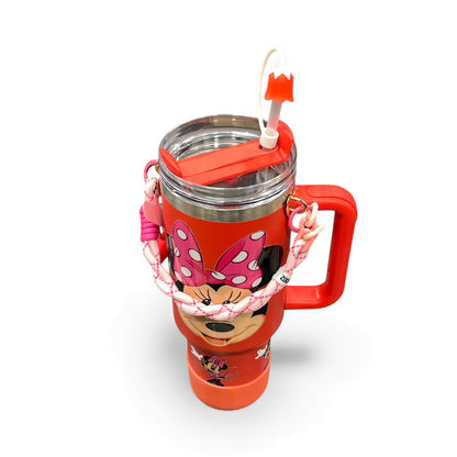 BIGMAN Mickey Mouse Edition Orange Stanley Tumbler 40oz With Accessories