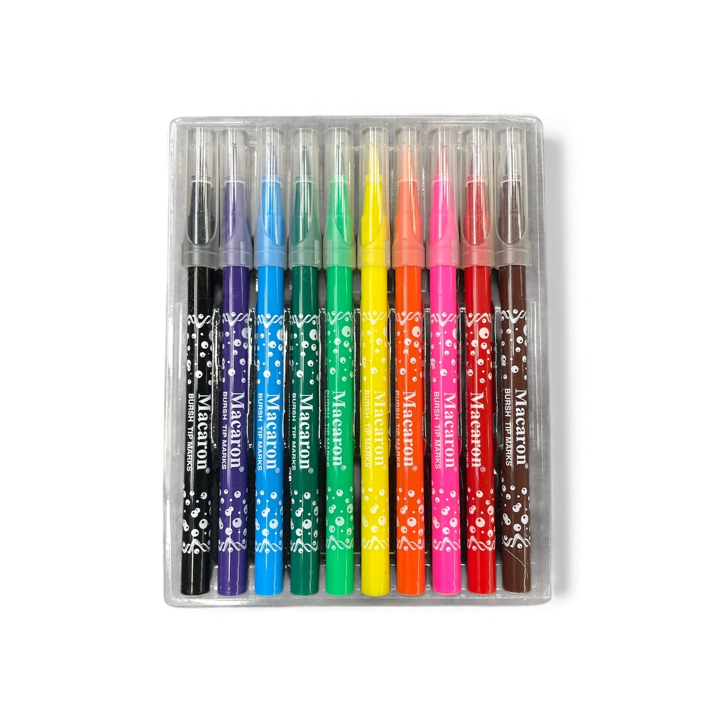 BIGMAN Macaron Brush Tip Marker Set Of 10