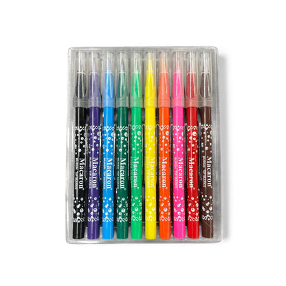 BIGMAN Macaron Brush Tip Marker Set Of 10