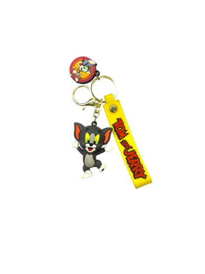 BIGMAN Tom & Jerry Hard Silicone Coated Keychain