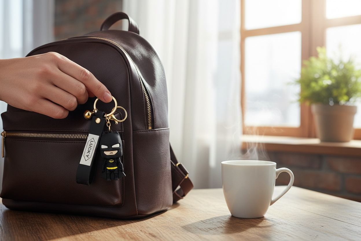 BIGMAN Batman Hard Silicone Coated Keychain